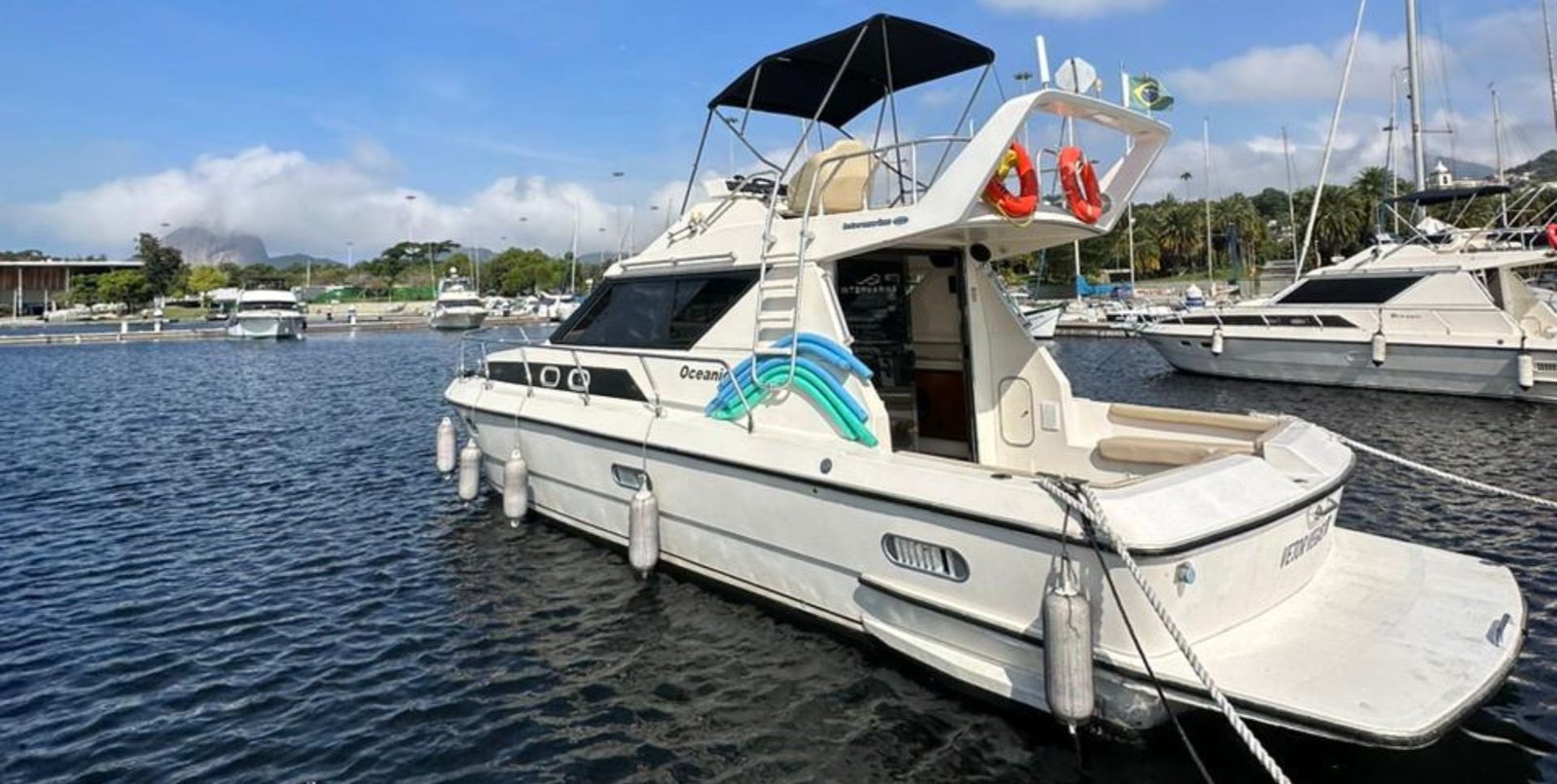 Oceanic 36 Pés Vetor Aluguel de Lanchas e Iates Love Boat Rio de Janeiro RJ