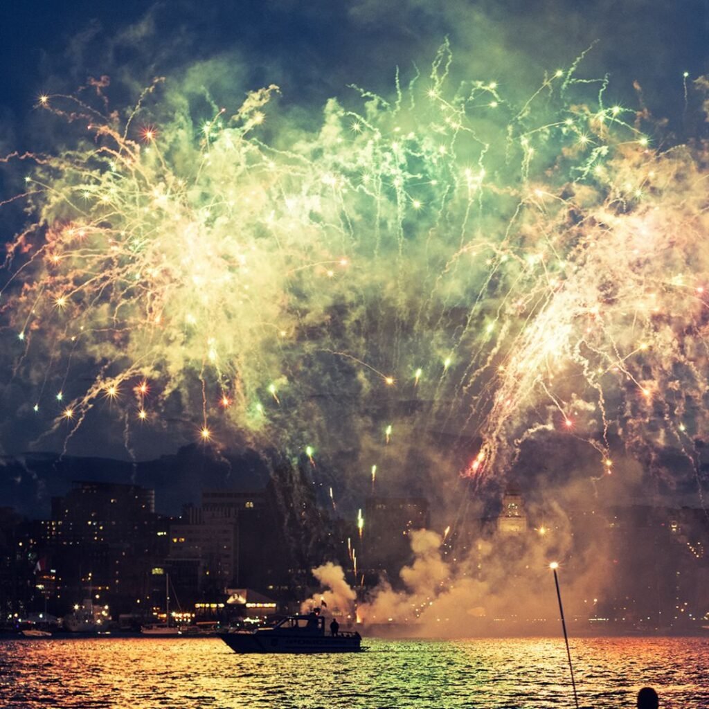 fogos de artifício Aluguel de Lanchas e Iates Love Boat Rio de Janeiro RJ